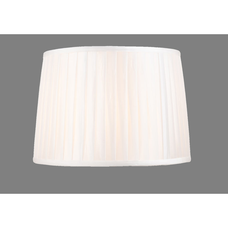 35cm Cotton Pleated Empire Lamp Shade, Ivory