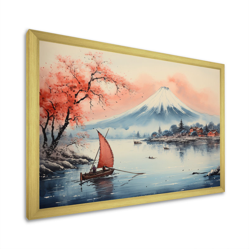 «Master Wave The Great Wave Of Kanagawa I», reproduction d'art sur toile, H 34 po x l 44 po x P 1,5 po, Encadrement doré