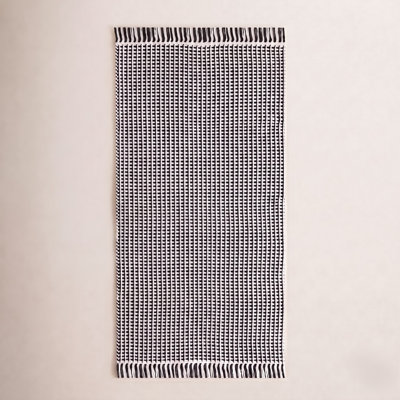 Bester Hand-Woven Geometric Cotton Rug