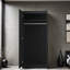 Warren 2 Door Double Wardrobe - High Gloss Front, Soft Close Hinged Doors. Modern No-Handle Push-to-Open Design