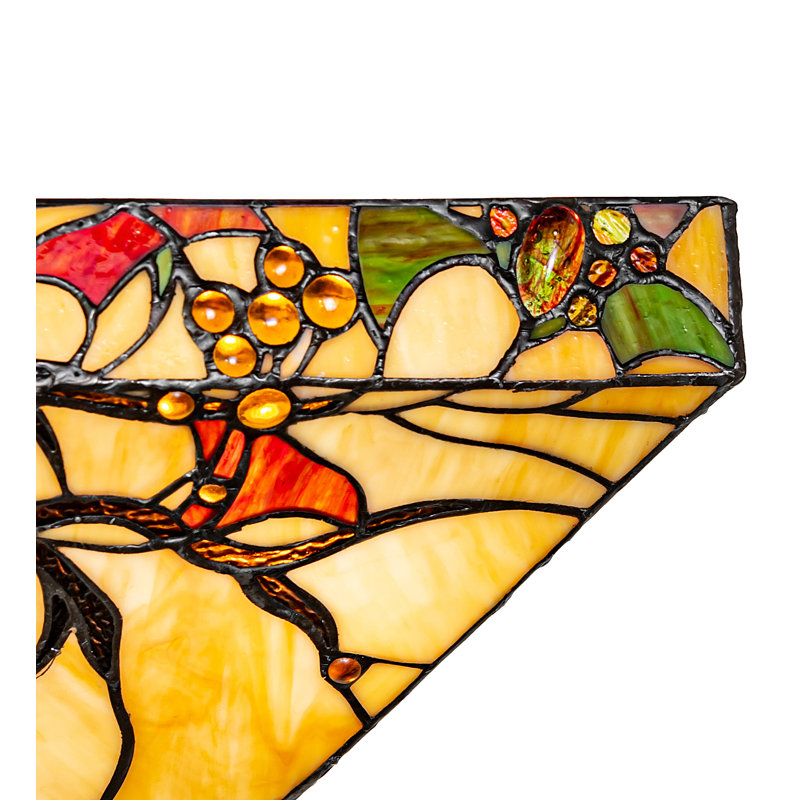 13" Wide Woodland Berries Wall Sconce