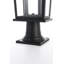 Lampadaire d'extérieur noir de 8,5 pouces Jamila