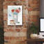 «Epic Graffiti» «Red White and Blue Floral 1» par Leslie Trimbach, art mural sur toile-103915166