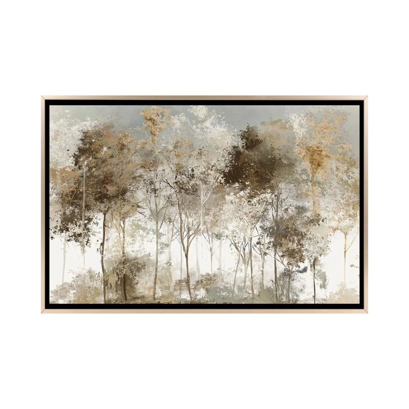 Forêt noire - reproduction d'art murale - toile encadrée, 32 po x 48 po, Toile avec cadre, Champagne