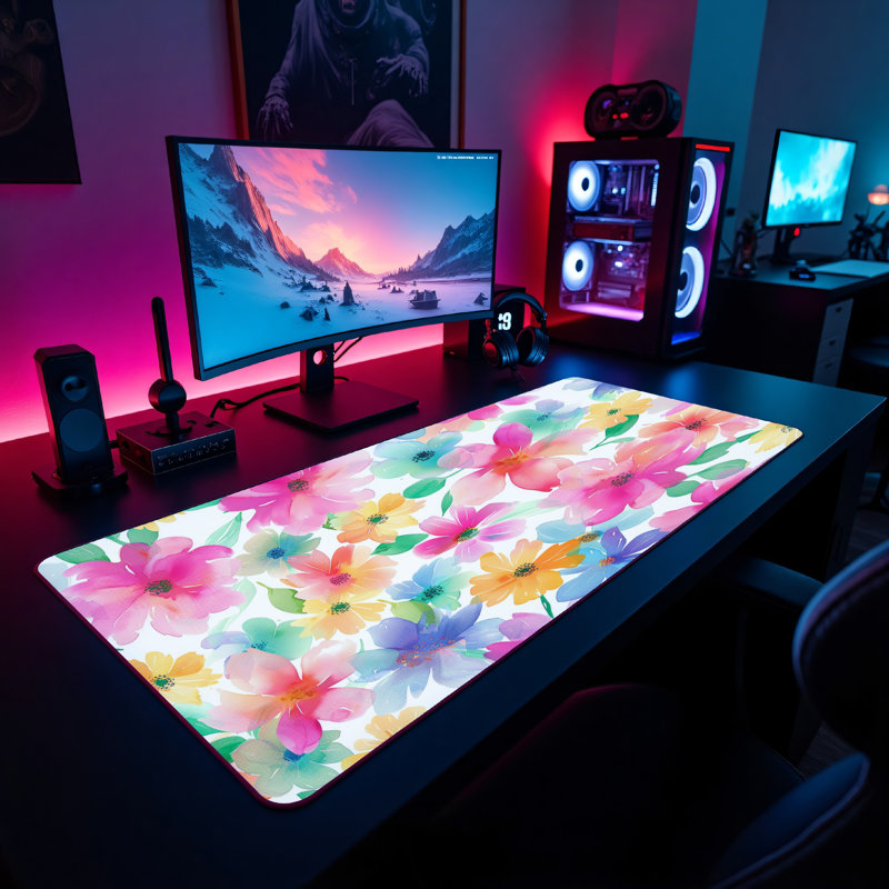 Polyester Desk Pad, 14.4x12.1