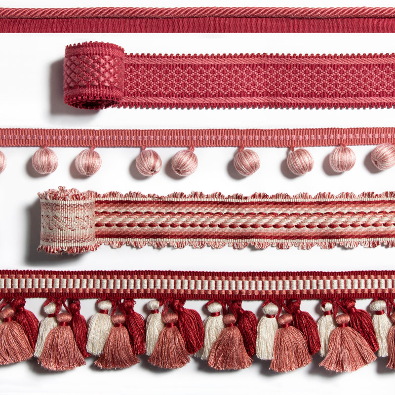 Passementerie Volume I Jacqueline Fabric, Red