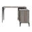 Zakwani 48" Gray Oak & Black Finish Writing Desk (Not Including Office Chair)-308820450