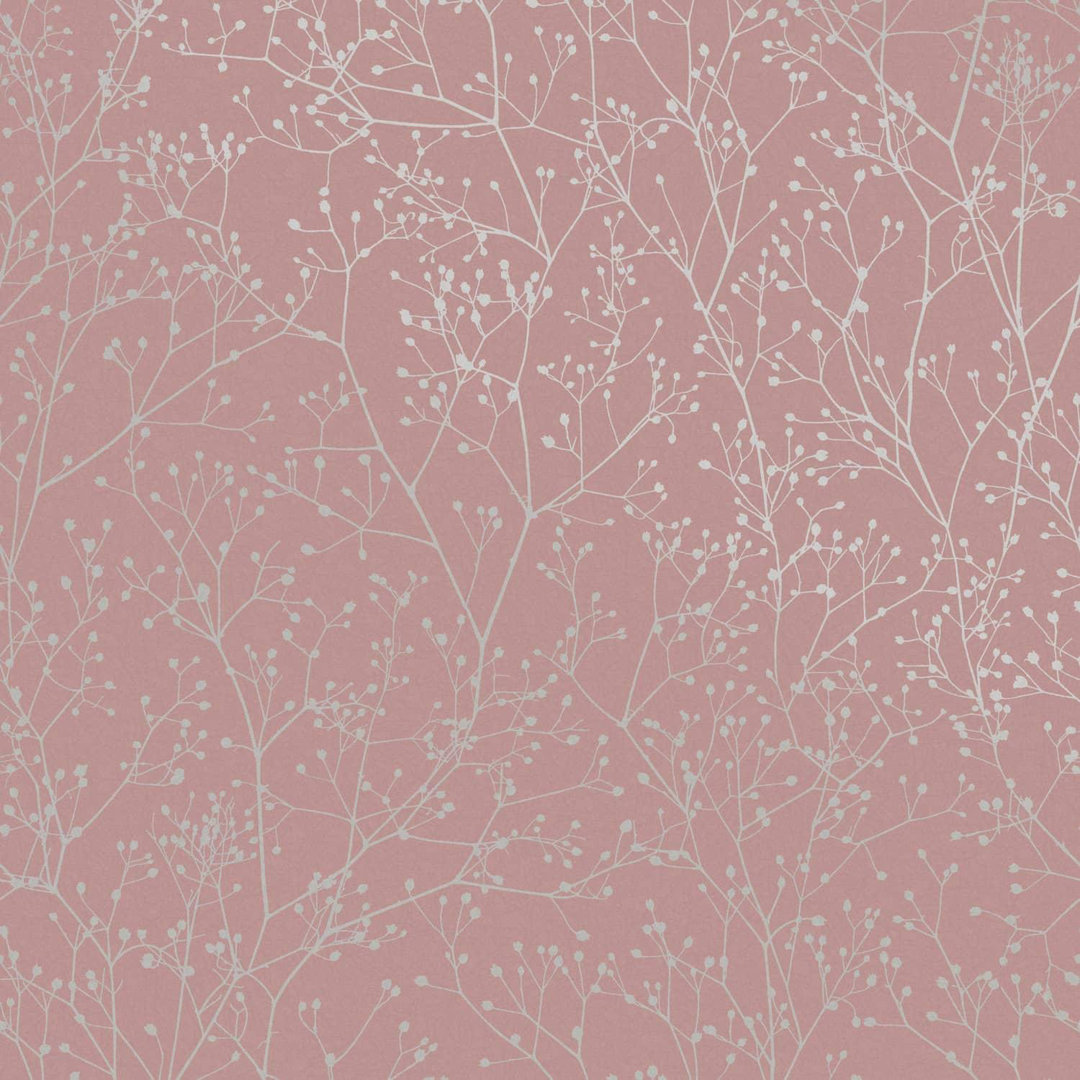 Clarissa Hulse Gypsophila Metallic Floral Wallpaper