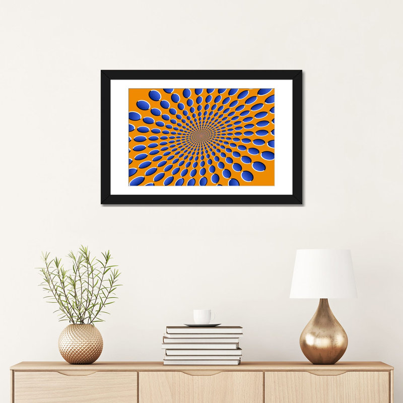 « optical illusions » par michael tompsett, impression sur toile, Papier d'art encadré noir, Blanc