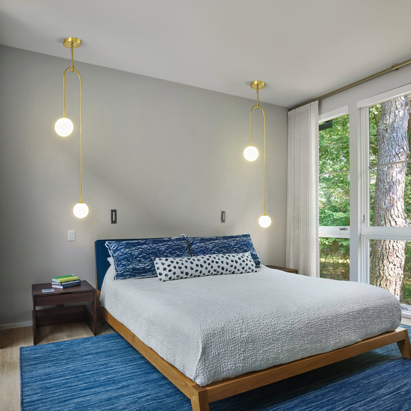 Lustre Mid-Century Chandeliers, Doré