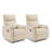 31.9" Wide Contemporary Soft Upholstered Swivel And Rocker Manual Recliner (Set Of 2)-1782643