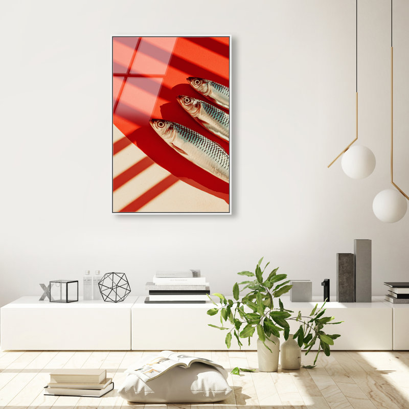 Coast Catch Print by Oliver Gal, 46"H x 31"W, White Floater Frame