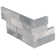 6" x 18" Multi Finish Marble Stacked Stone Ledger Corner Wall Tile