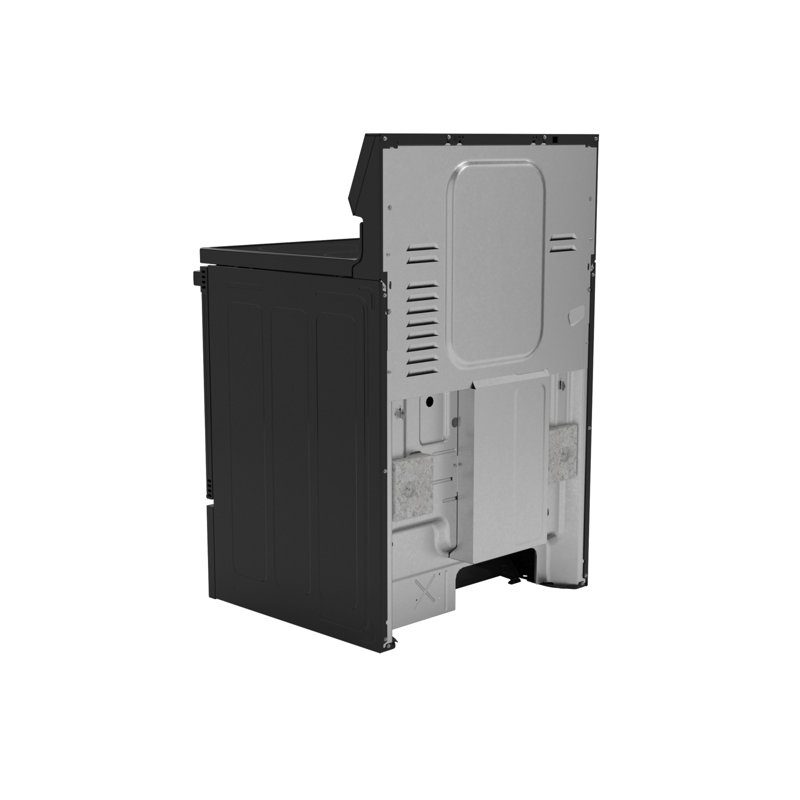 GE 30" Free-Standing Electric Convection Range, Black