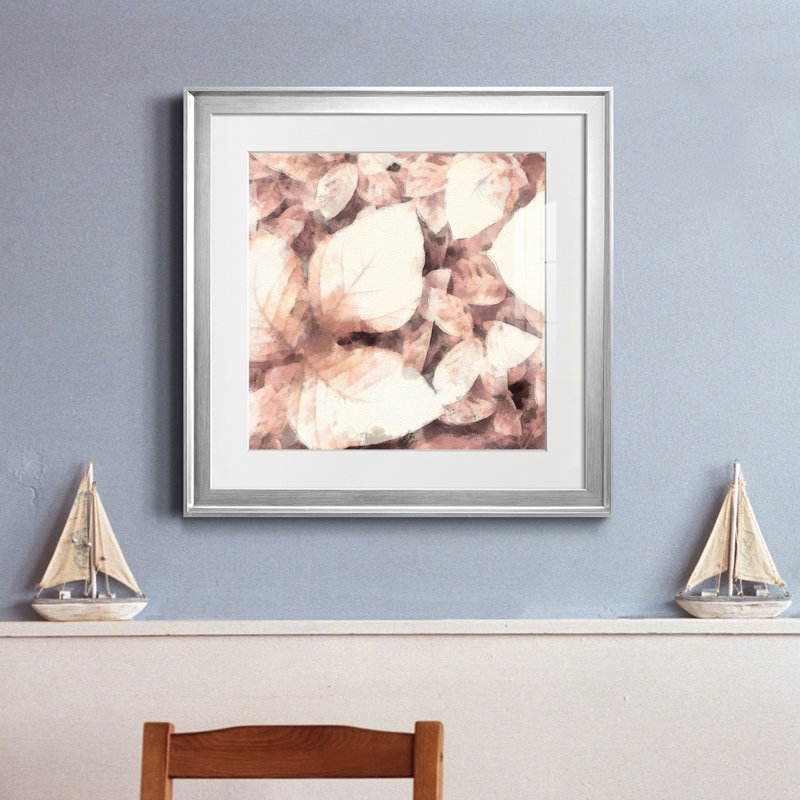Impression sur mesure encadrée personnalisée «Ocean Cameo II» - prête à être accrochée, H 22,5 po x l 22,5 po x P 1,5 po
