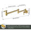 Robinet remplisseur mural à fixation au-dessus du poêle, avec bras articulé double articulé-106589953