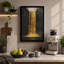 Golden Chasm Modern - Wrapped Canvas-607995890-607995901