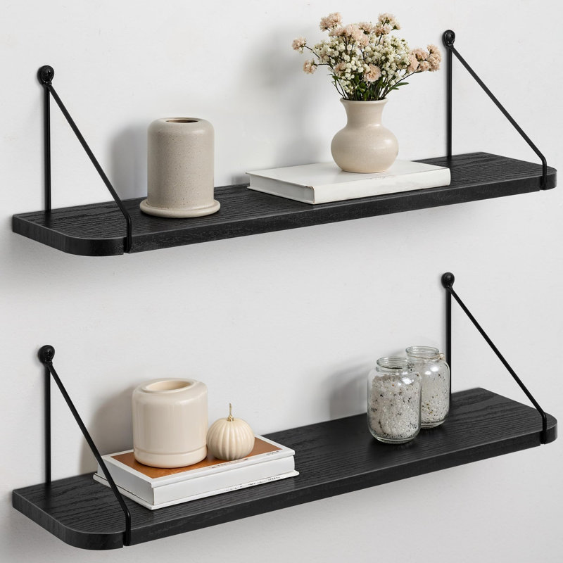 5.9"D x 24"W Floating Shelves for Wall,Bookshelf Organizers,Set of 2