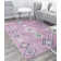 Bodrum Tribal Native Pink Area Rug