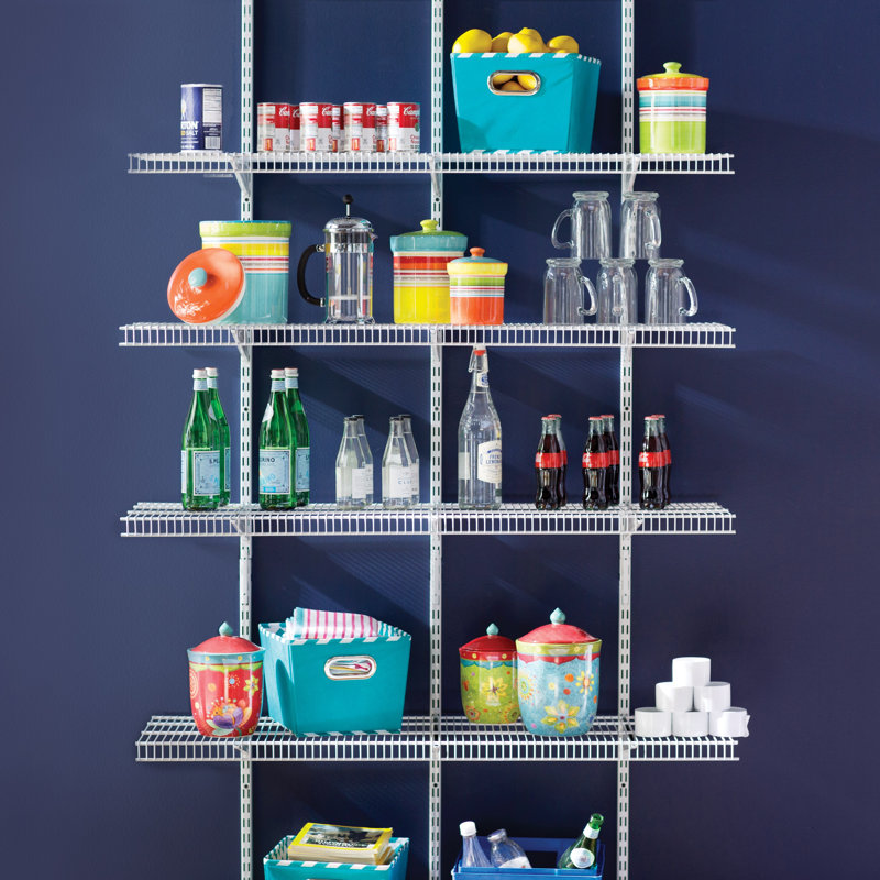 ShelfTrack 80" H x 48" W x 16.75" D Pantry Wire Shelving Unit