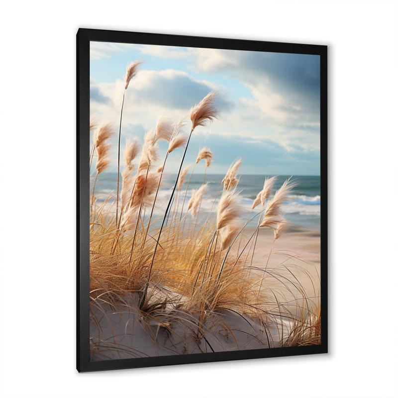 Beach Photo Coastal Harmony I On Canvas Print, Black Closed Corner Framed, 44" H x 34"W  x 1.5" D