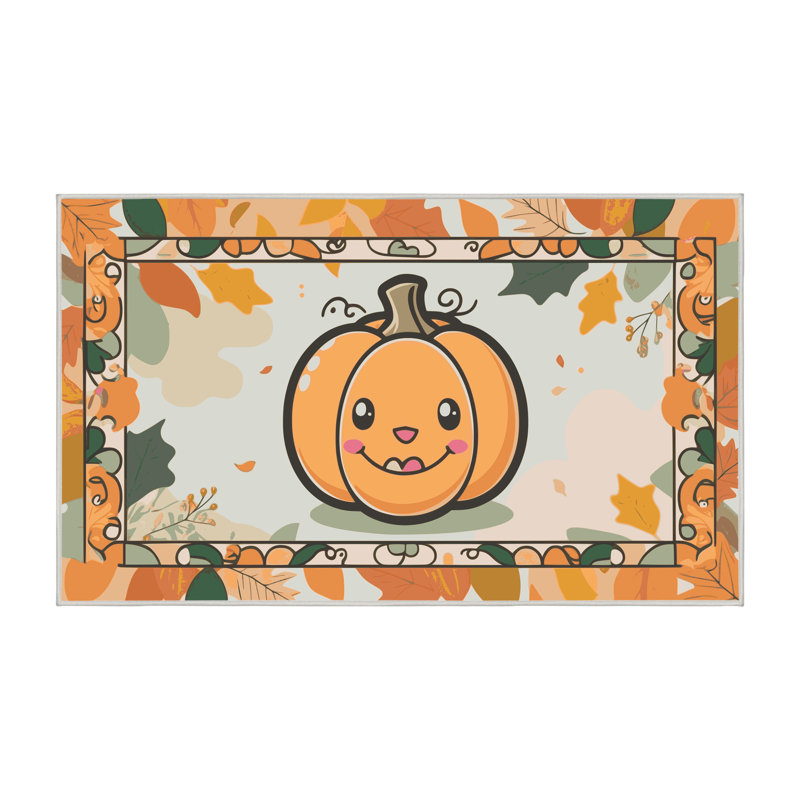 Tapis de Noël lavable The Holiday Aisle®, Rectangle 6 pi x 9 pi
