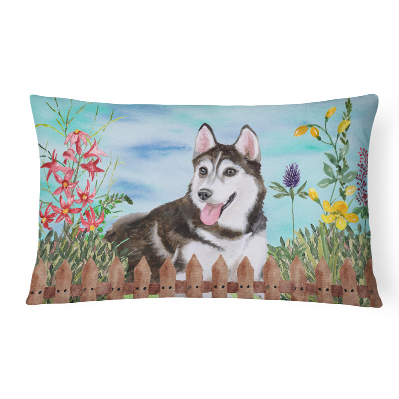  Coussin lombaire intérieur / extérieur Siberian Husky Spring