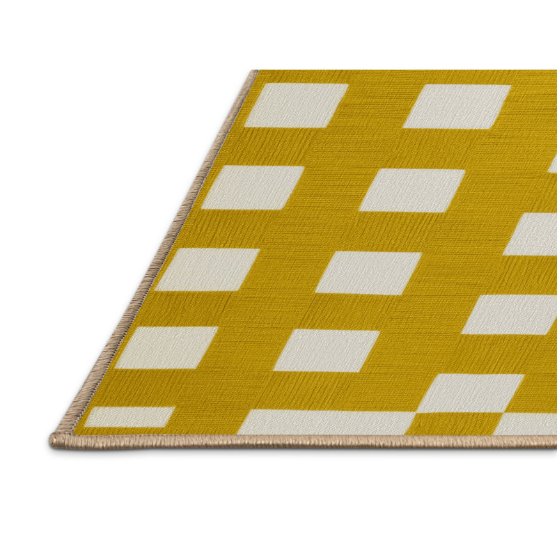 Tapis botanique brun lavable à la machine, Rond 3 pi