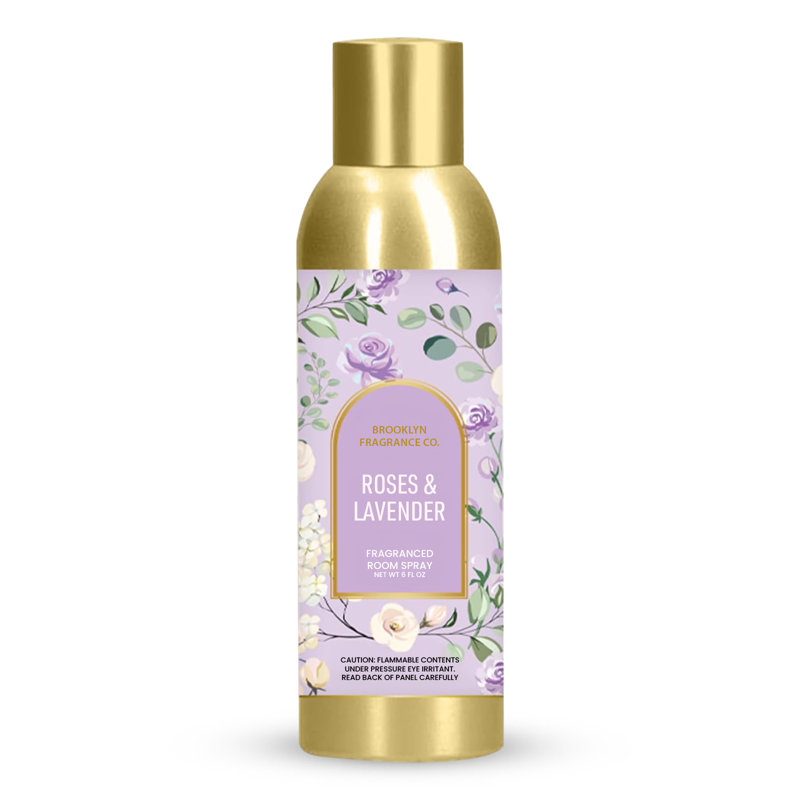Parfum d'ambiance 6 oz Brooklyn Fragrance Co - Arches - Ombre pivoine et Prosecco, Floral lavande