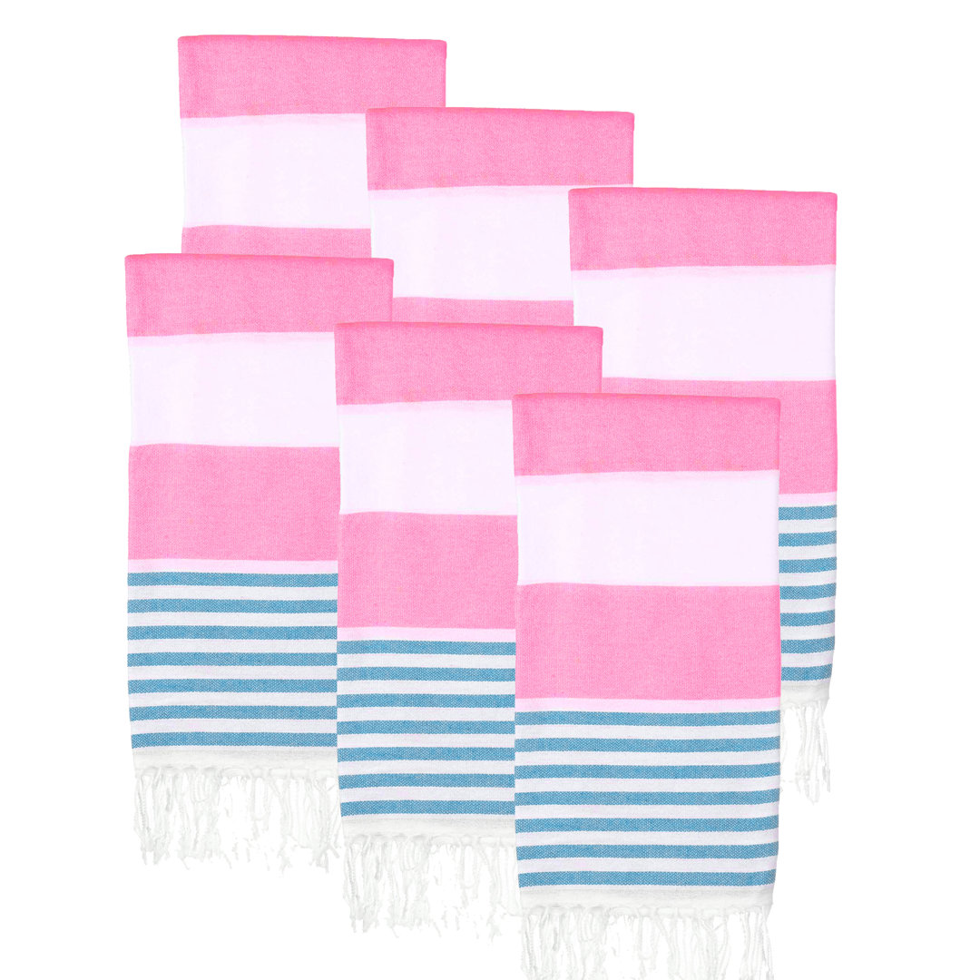 Quiniyah 100% Cotton Lightweight Beach Towel (Set of 6) Hokku Designs 