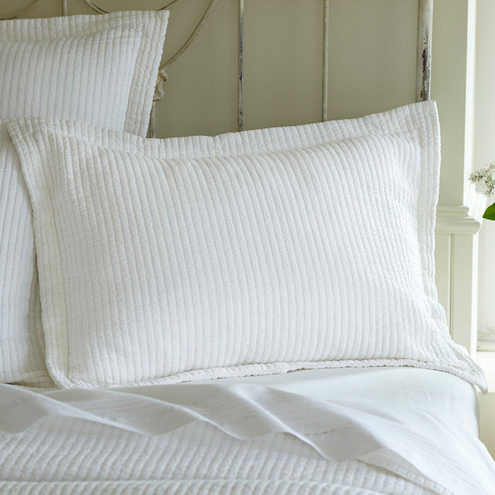 Hudson Stripe Cotton Blend No Sham Set, King, Petal