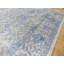 Tapis de zone rectangulaire beige/bleu ciel 8 pi x 10 pi 2 po one-of-kind à la main noué la Dutcher