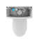 Whitehaus Collection Magicflush 1.28 Gallons GPF Elongated Chair Height Floor Mounted Kit (Seat Included)