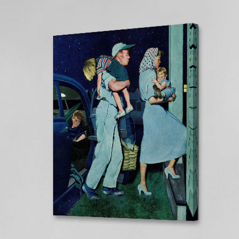 «Home at Last» par George Hughes, reproduction sur toile tendue, H 36 po x l 30 po