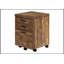 Classeur mobile contemporain à roulettes avec tiroirs de rangement et support pour imprimante, parfait pour les espaces de bureau modernes