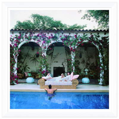 " Sofa By The Pool " by Slim Aarons