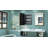 Cyrille Recessed & Surface Framed Medicine Cabinet with Mirror and Shelves-860957903-819396607