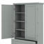 Armoire de rangement spacieuse avec portes et tiroirs