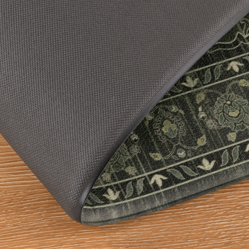 Tapis de cuisine antidérapant et antidérapant, Dark Green