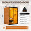 NFusion Emberwood 1 - Person Indoor Traditional Steam Sauna in Oak