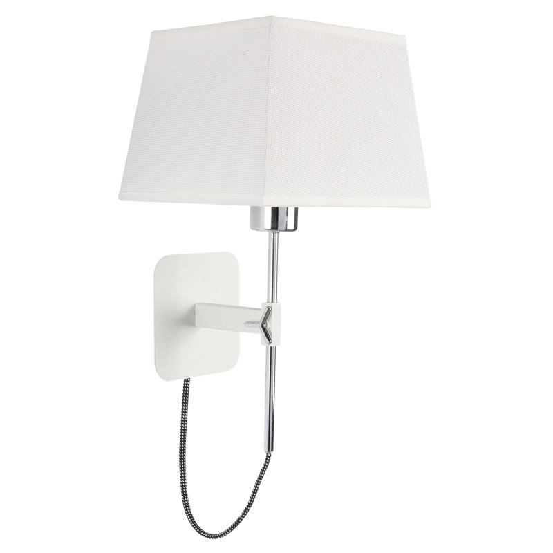 Spataro Chrome Wallchiere, White