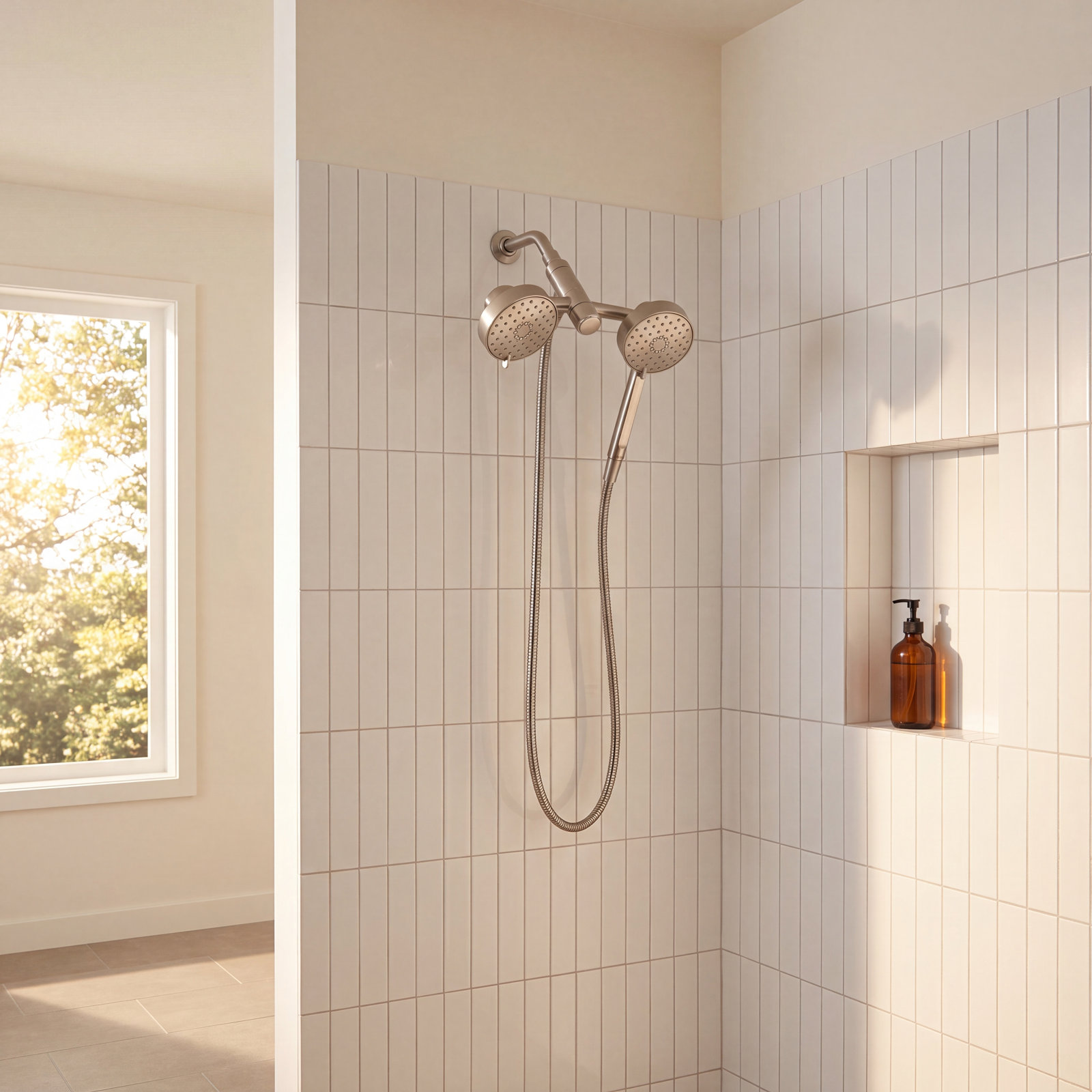 Awaken 2.5 GPM 2-in-1 Shower Combo Kit, Vibrant Brushed Nickel