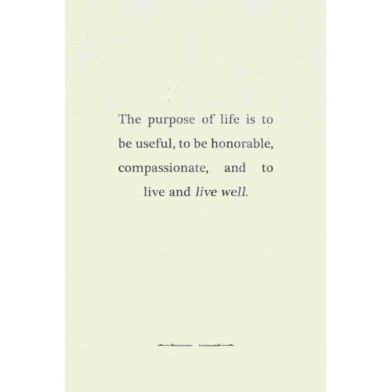 But de la vie, H 48 po x l 32 po