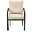 Chaise de patio empilable avec coussin