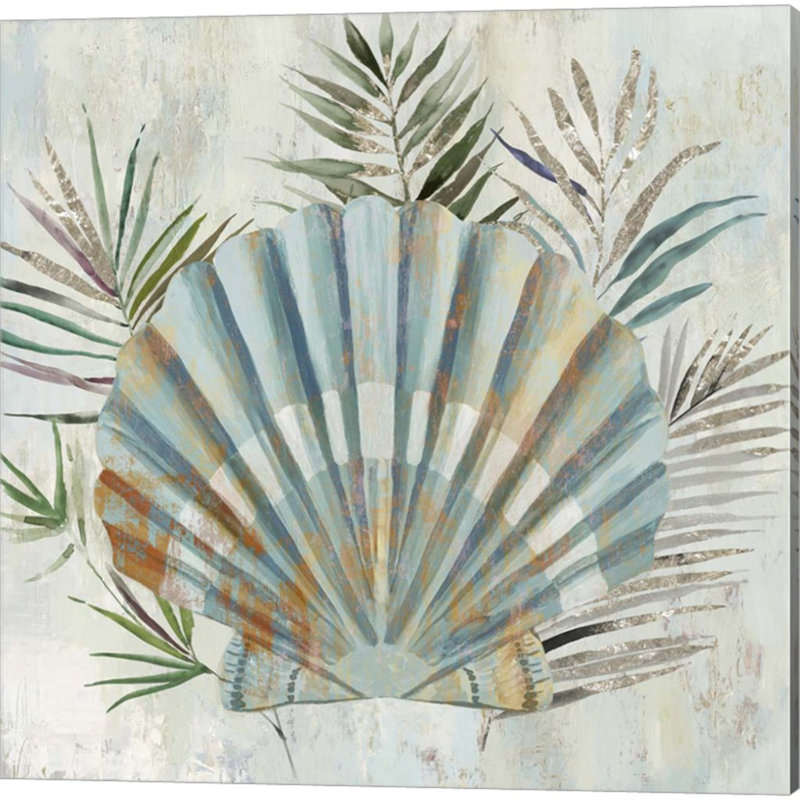 «Turquoise Shell» par Aimee Wilson, art sur toile (ensemble de 2)