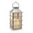 Silver Solar Powered Lantern with LED Candle