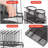 Desk Organizer With Drawer, 4-Tier Mesh Desk File Organizer With 5 Vertical File Holders And 2 Pen Holders, Multifunction Desktop Organizer