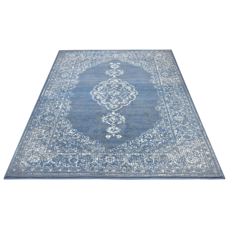Mridional Sky Blue Rug, Rectangle 160 x 230cm