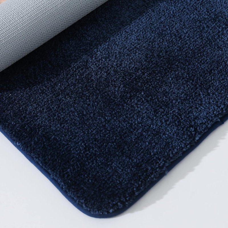 Bath Rugs for Bathroom Extra Thick, Navy, 36" L x 24" W
