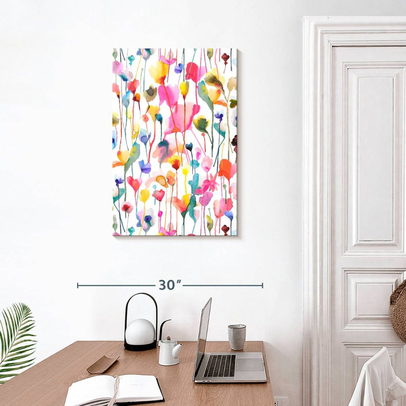 Harnek fleurs sauvages d'été colorées, H 30 po x l 20 po